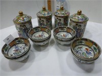 NEW Oriental Mugs with Lids / 8 Soup Bowls