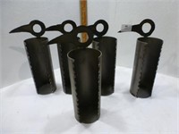 Metal Candle Holders 11.5" High - qty 5