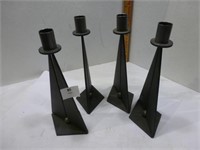 Metal Candle Holders - qty 8