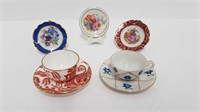 MINIATURE PLATES + CUPS & SAUCERS