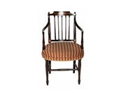 GEORGE III MAHOGANY ARMCHAIR