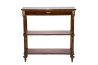 FRENCH MAHOGANY THREE TIER OPEN SERVER