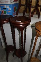 CHOICE ON 5 PLANT STANDS- CHERRY WOOD TOP