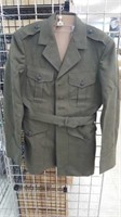 30 Each Marine Man's Wool Serge Green W/ Belt 36XL