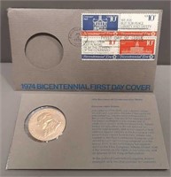 1974 Bicentennial First Day Cover Coin