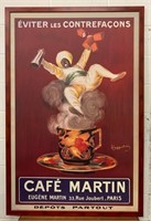 French CafŽ Martin Paris Poster Print