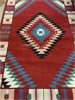 Native Area Rug with Mosaic Pattern