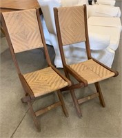 Pair of Retro Folding Camp Chairs