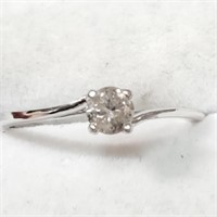 Certified 10K  Diamond(0.3Ct,I,G-H) Ring