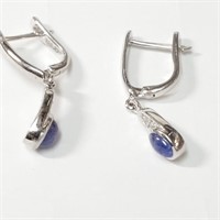 $200 Silver Tanzanite Earrings