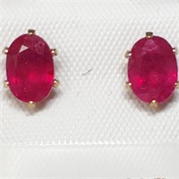 $300 10K  Ruby(2ct) Earrings