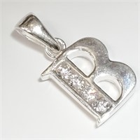 $180 Silver CZ Pendant