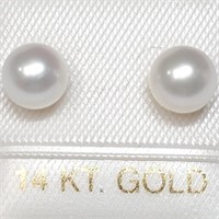 $160 14K  Pearl Earrings