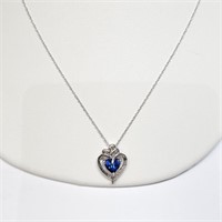 $200 Silver Sapphire Necklace