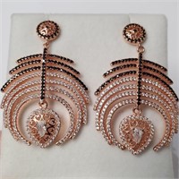 $460 Silver Gemstones Earrings