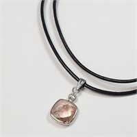 $400 Silver Morganite Necklace