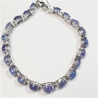 $800 Silver Tanzanite(24.9ct) Bracelet