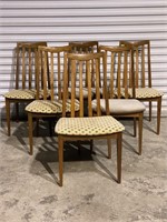 SET 6 MCM CHAIRS BY NATHAN FURNITURE