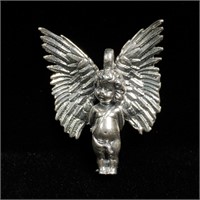 Cupid Pendant in Sterling Silver