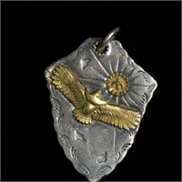 Sterling silver eagle pendant