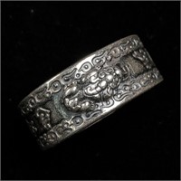 Sterling silver brave ring