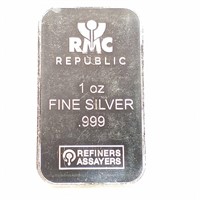 Republic 1 Oz Silver Bar