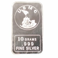 USMC Iwo Jima 10 Grams .999 Fine Silver