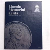 Lincoln Head Cent Folder 1959-1992 Incomplete