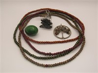 Selection of Necklaces, Egg and Pendants