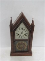 E.N. Welch Steeple Clock "No Key"
