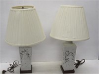 2 Oriental Style Table Lamps