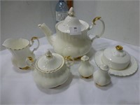 Royal Albert Val D'or - Tea Pot / Cream / Sugar
