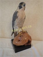 Wood Carving - Peregrine Falcon