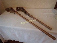 2 Vintage Lacrosse Sticks