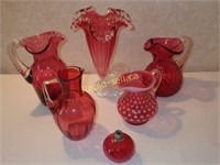 Vintage Cranberry Glass