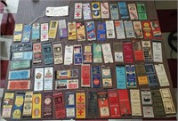 70 old advertising matchbooks Texas 1930s 40s