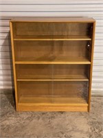 MCM SLIDING GLASS DOOR BOOKCASE CABINET BY GIBBS