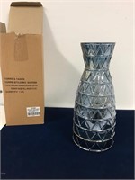 Glass vase. New unused