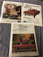1960'S CAR ADS--FORD, CHEVY