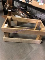 WOOD CRATE, 13X15X27, MISSING BOTTOM BOARD