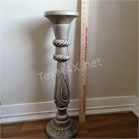 Silver Candle Pedestal