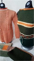 4 HAND KNIT SWEATERS