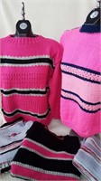 5 HAND KNIT SWEATERS