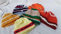 6 HAND KNIT TOQUES