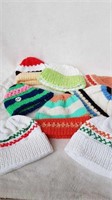 8 HAND KNIT TOQUES