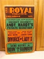 ROYAL THEATRE Hillsboro 1940 -50's LADY X
