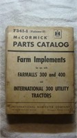 IHC Implements for Farmalls and 300 and 400 Manual