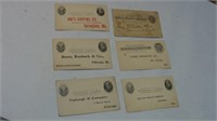 1898 Post Mark and Six Post Cards