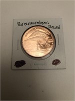 Parasaurolopus 1 oz Copper Round