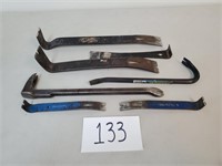 Assorted Small Pry Bars and Wrecking Bars